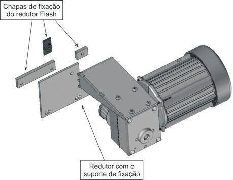 Instalação do stop de abertura Para marcar o m de curso do automatizador, deve-se instalar os stops no trilho fixando-os com parafuso M6 x 35 mm.