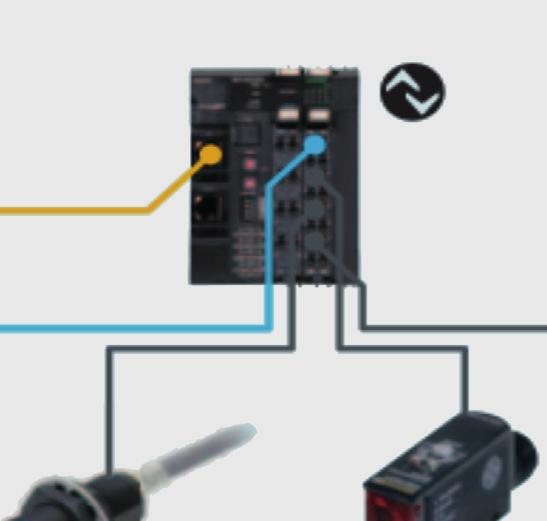 Em situações onde você necessita atualizar apenas uma parte de uma máquina, os sensores IO-Link podem ser misturados com sensores sem essa tecnologia.