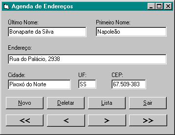 EXEMPLO: UM BANCO DE DADOS A utilização mais clássica de tipos de dados definidos pelo usuário é na construção de bancos de dados.