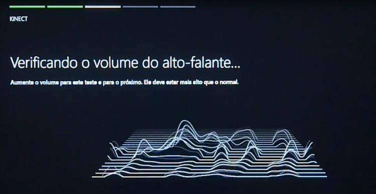 Em seguida será feita a verificação do volume do alto-falante.