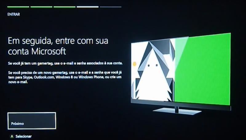 Por fim, será necessário entrar com uma conta Microsoft.