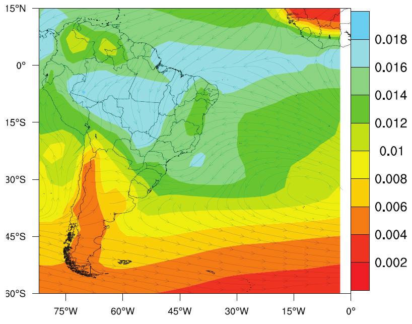 285 Rodrigues et al.:representação dos Padrões Atmosféricos Relacionados à Zona de Convergência.