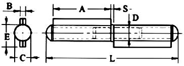 A (mm) S (mm) L (mm) R (mm) H (mm) (mm) (Kg) 30x30 16 20