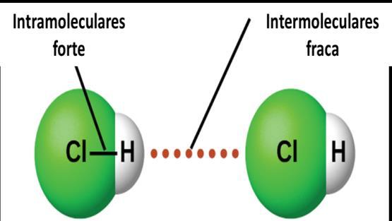 intramoleculares (ligação iônica e