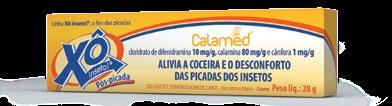 Xô Inseto Pós-Picada Calamina + cloridrato de difenidramina + cânfora Tratamento de picada de inseto, brotoejas, alergias, assaduras, pruridos e diversas dermatoses. 1917 creme 28 g Reg. M.S.: 1.4381.