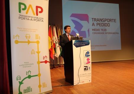 Por seu lado, o Governo Português apresentou recentemente no Plano Estratégico dos Transportes e Infraestruturas - Horizonte 2014-2020, o sistema de Transporte a Pedido na Região do Médio Tejo como