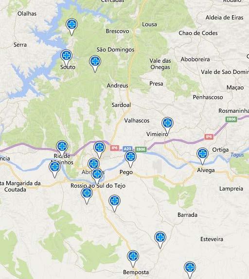 Unidades Funcionais Mapa das unidades do