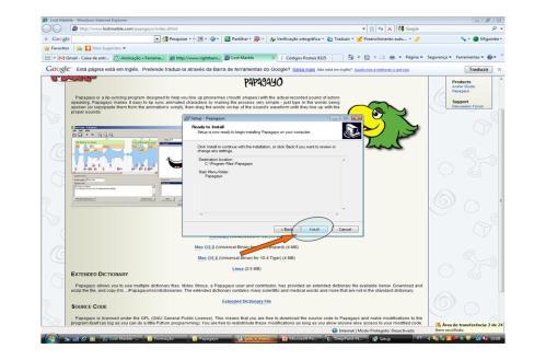 Depois será só seguir as instruções para o instalar no nosso computador. Fig.