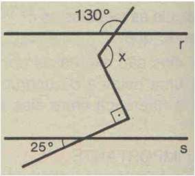 5 8 crtadas pr uma transversal Exercíci 8: Calcule x e y nas figuras, sabend que r