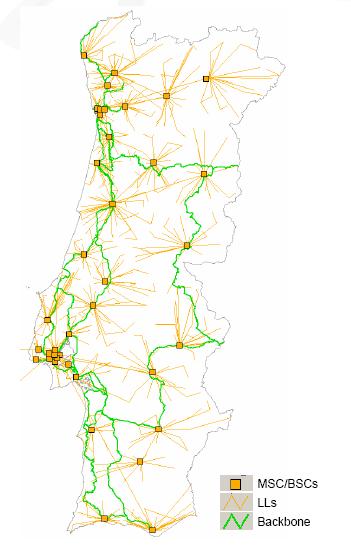 Figura 5 - Rede de transporte em