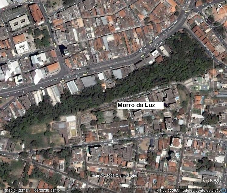 4 Figura 1: Localização do Morro da Luz região central da cidade de Cuiabá, capital do estado de Mato Grosso. Fonte: Google Earth 2016.