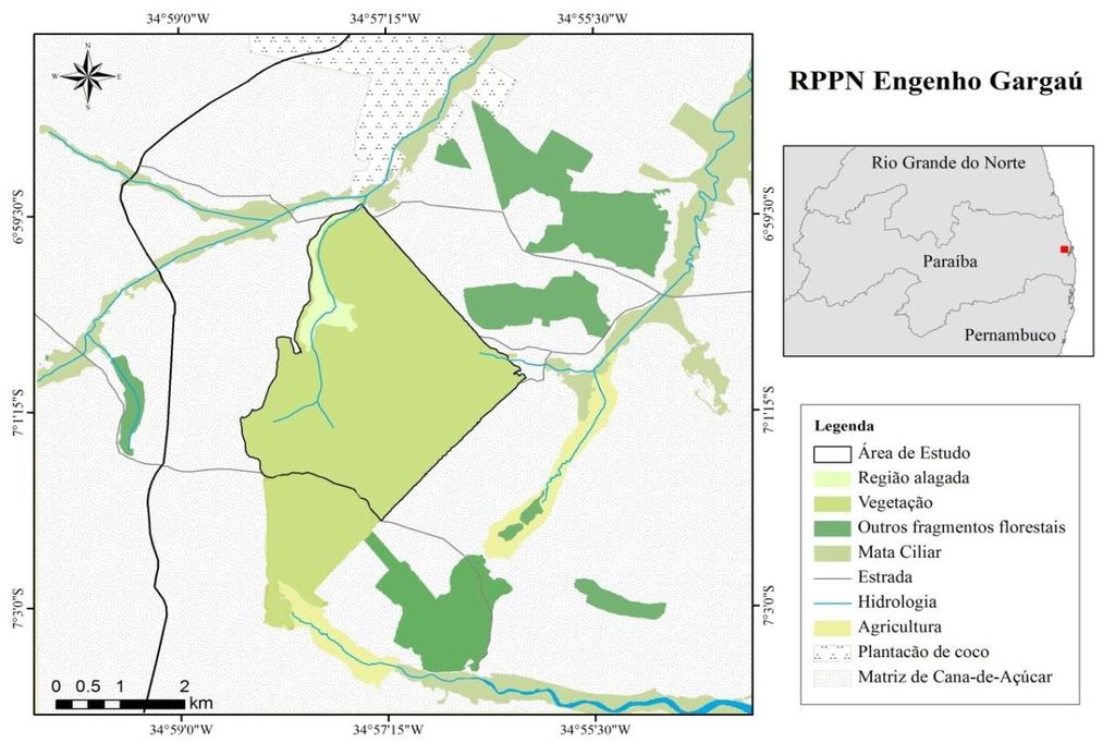 RPPN ENGENHO GARGAÚ Fragmento de mata Atlântica: 1.