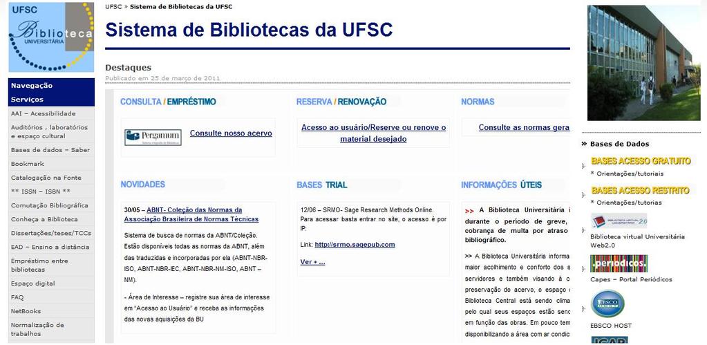 NORMAS ABNT PARA REFERÊNCIAS Site da Biblioteca da