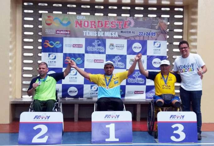 Notícias 13 Alexandre Ank conquista medalha de ouro na Copa Nordeste de Tênis de Mesa 2017 Mesatenista paralimpico da AABB-JF, Alexandre Ank conquistou neste sábado (23) medalha de ouro no Individual