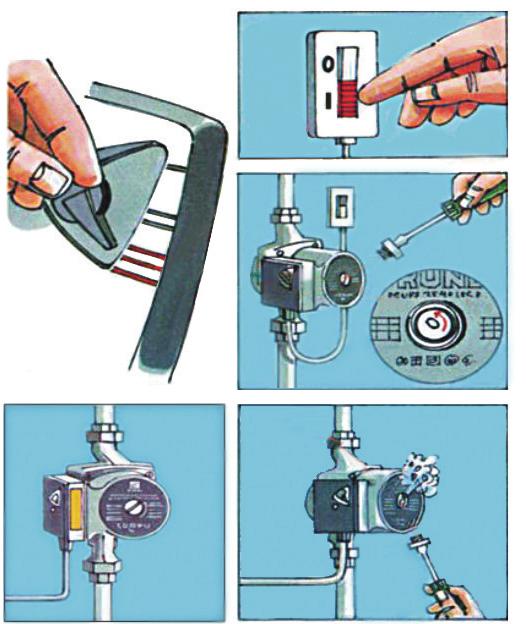 Depois de instalar a bomba, recomenda-se que seja feita uma drenagem (eliminar o ar da tubulação), antes que a bomba seja colocada em funcionamento pela primeira vez.