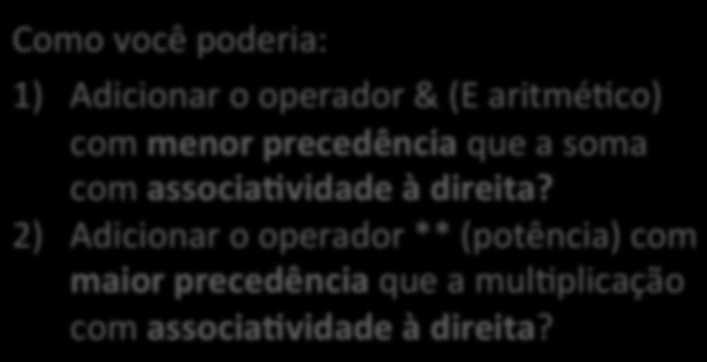 Implementação de Gramá9ca em Prolog A gramá9ca Cuidado: não pode haver recursão à esquerda em Prolog.