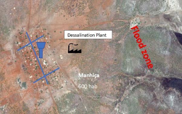 3.2.3.2 Manhiça Esta população será beneficiada por um sistema de dessalinização com 100% de energia solar que será instalado pelo proponente seleccionado.