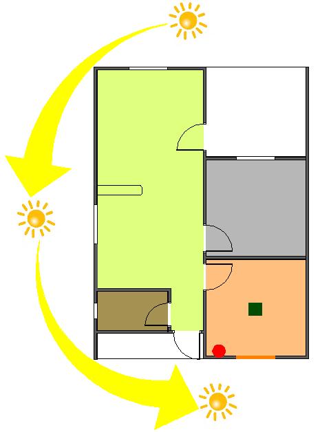 Figura 01- Planta baixa esquemática da edificação em Campo Grande. Figura 02 - Planta baixa esquemática da edificação em Sidrolândia. NORTE NORTE 2,7 m A=8,10 m² A=9,31 m² 3,0 m 3,0m 3,10m 3.1.1.3 Edificação em Corumbá A edificação possui dois pavimentos e quatro unidades habitacionais por andar configurando oito apartamentos por edificação (Figura 3).