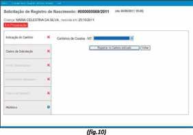 Tão logo seja indicada a quantidade de irmãos, aparecem campos para indicar o nome e o números da DNV de cada um destes irmãos.