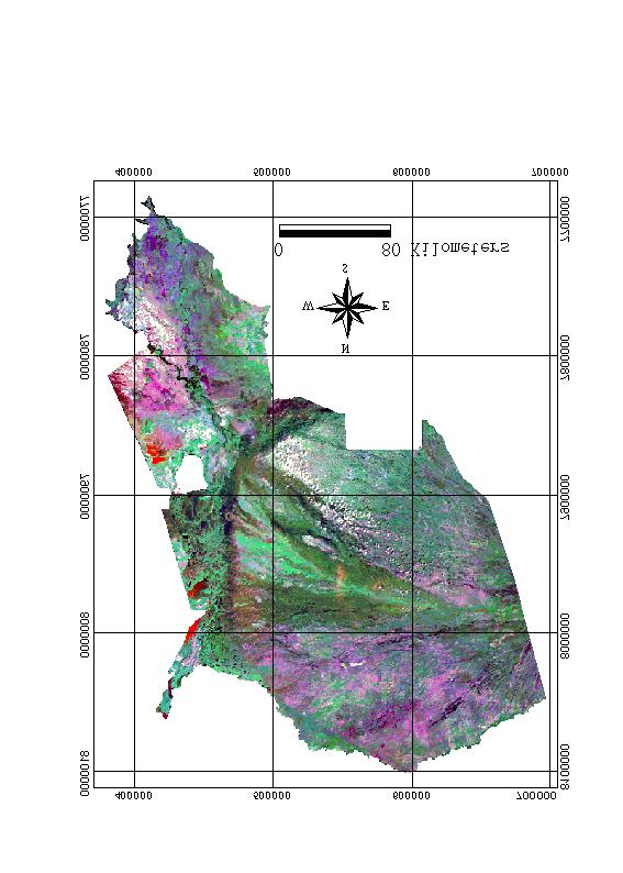 16 Mosaico de imagens de satélite do Pantanal no ano 2000. Fig. 5.