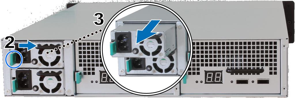 Por exemplo, se você conectar uma unidade RackStation às unidades de expansão na ordem "A1, A2, A3.