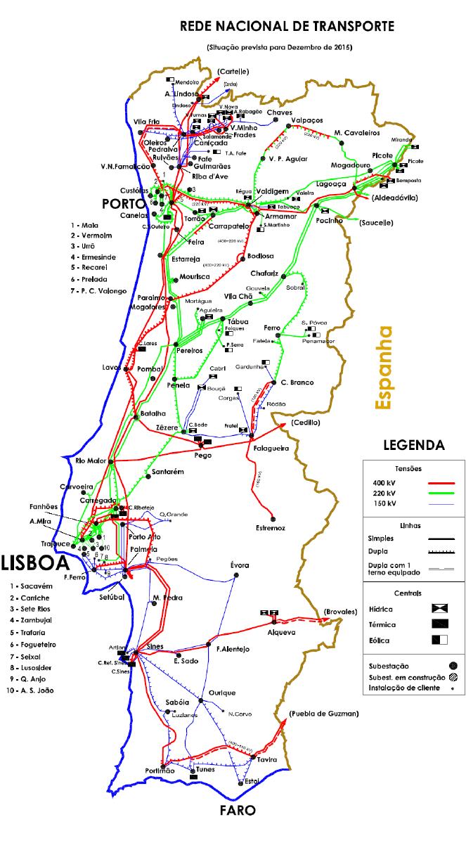 34 Mercado Ibérico de Eletricidade Castelo Fontefria, atualmente prevista para 2017, prevê-se finalmente poder incrementar significativamente a capacidade de interligação neste sentido de forma a