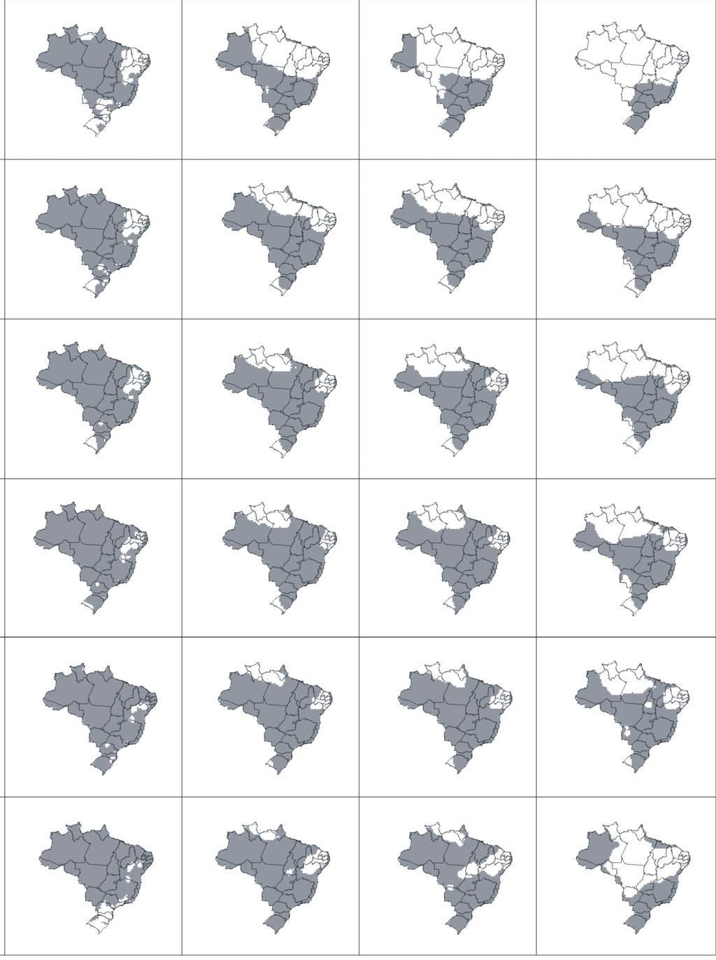 Análise de risco das mudanças climáticas globais sobre... 2020 2050 2080 Abril Março Fevereiro Janeiro Dezembro Novembro Desfavorável Favorável FIG.