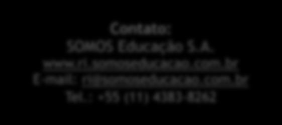 às perspectivas de crescimento da Companhia, não se constituindo, portanto, em garantia de performance ou de resultados futuros da Companhia.