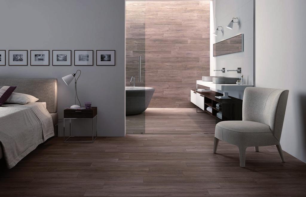 by A linha Wood foi inspirada na madeira para proporcionar ambientes aconchegantes e com todas as vantagens do porcelanato.