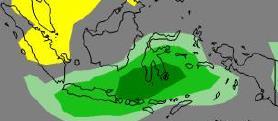 A ilha de Sulawesi, principal região produtora de cacau na Indonésia, deve continuar a receber chuvas acima da média nos próximos meses, podendo