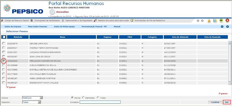 3. Realizando a tratativa das anomalias do Ponto via Portal RH 3.1.