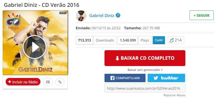 Mais de 700 mil downloads do álbum promocional e mais de 1.