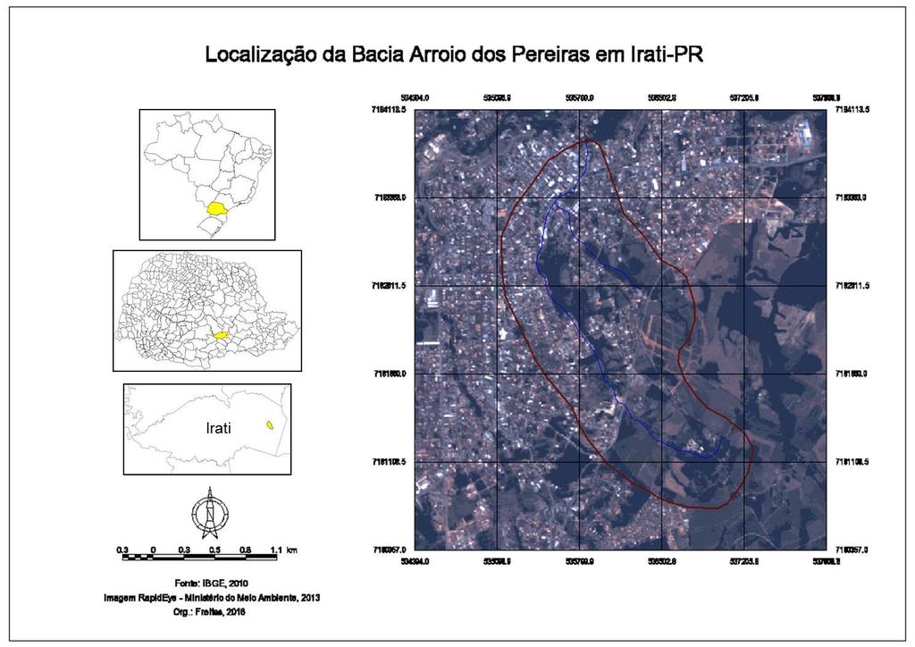 Figura 1 Localização da Bacia Arroio dos Pereiras Figura 2