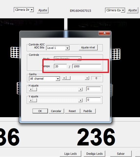 TC3D/ Setcamera), verificar se o valor de tempo esta em