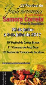 10º FESTIVAL DO TORRICADO DE BACALHAU até dia 09 de julho Veja o programa em www.cm-benavente.pt Org.