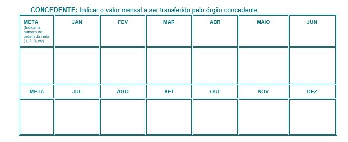 7 - DO CRONOGRAMA DE DESEMBOLSO (É o desdobramento da aplicação dos recursos financeiros em parcelas mensais, de acordo com a execução do projeto.) 7.
