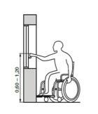 Acessibilidade As portas de elevadores devem atender ao estabelecido na ABNT NM NBr 313 JANELAS A altura das janelas deve considerar os limites de alcance visual, conforme item 4.