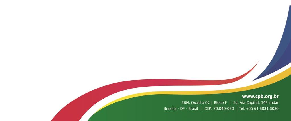 SELEÇÃO BRASILEIRA PARALÍMPICA 2016 - TIRO ESPORTIVO O Comitê Paralímpico Brasileiro (CPB), por meio de seu Departamento Técnico e da Coordenação Técnica da modalidade Tiro Esportivo, dentro do seu