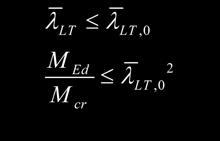m]; M Valor de cálculo do momento fletor resistente à encurvadura lateral b, Rd [kn.