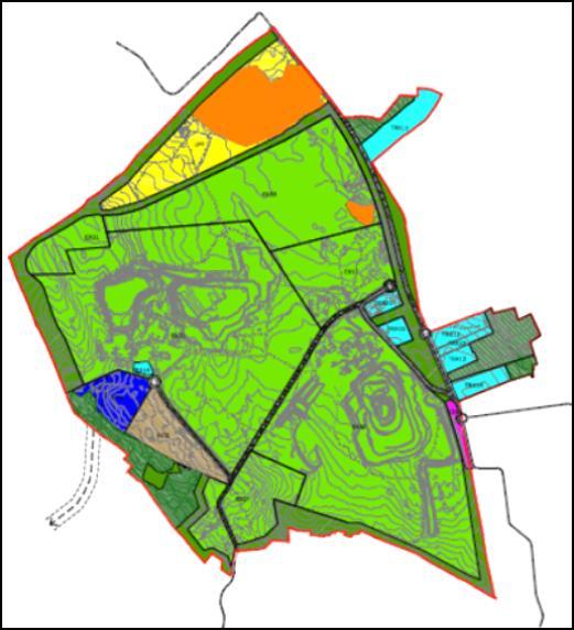 Estudo de Mobilidade Interurbana Algarve Central EMI Relatório de Construção de Cenários e Definição da Estratégia Terminal Ferroviário de Mercadorias O Plano de Pormenor do Escarpão prevê a