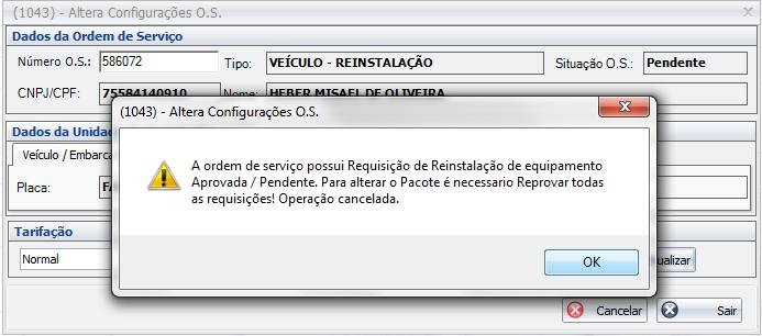 Quando selecionado essa data o sistema não ira mais efetuar a consulta automaticamente a cada minuto(2).