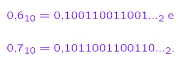 Números discretos O zero é representado de uma forma especial: todos os dígitos d i do significando e do expoente são nulos.