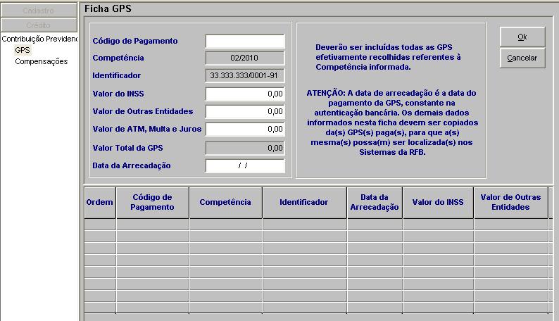 A empresa prestadora de serviços que sofreu retenção de contribuições previdenciárias no ato da quitação da nota fiscal, da fatura ou do recibo de prestação de serviços que não optar pela compensação