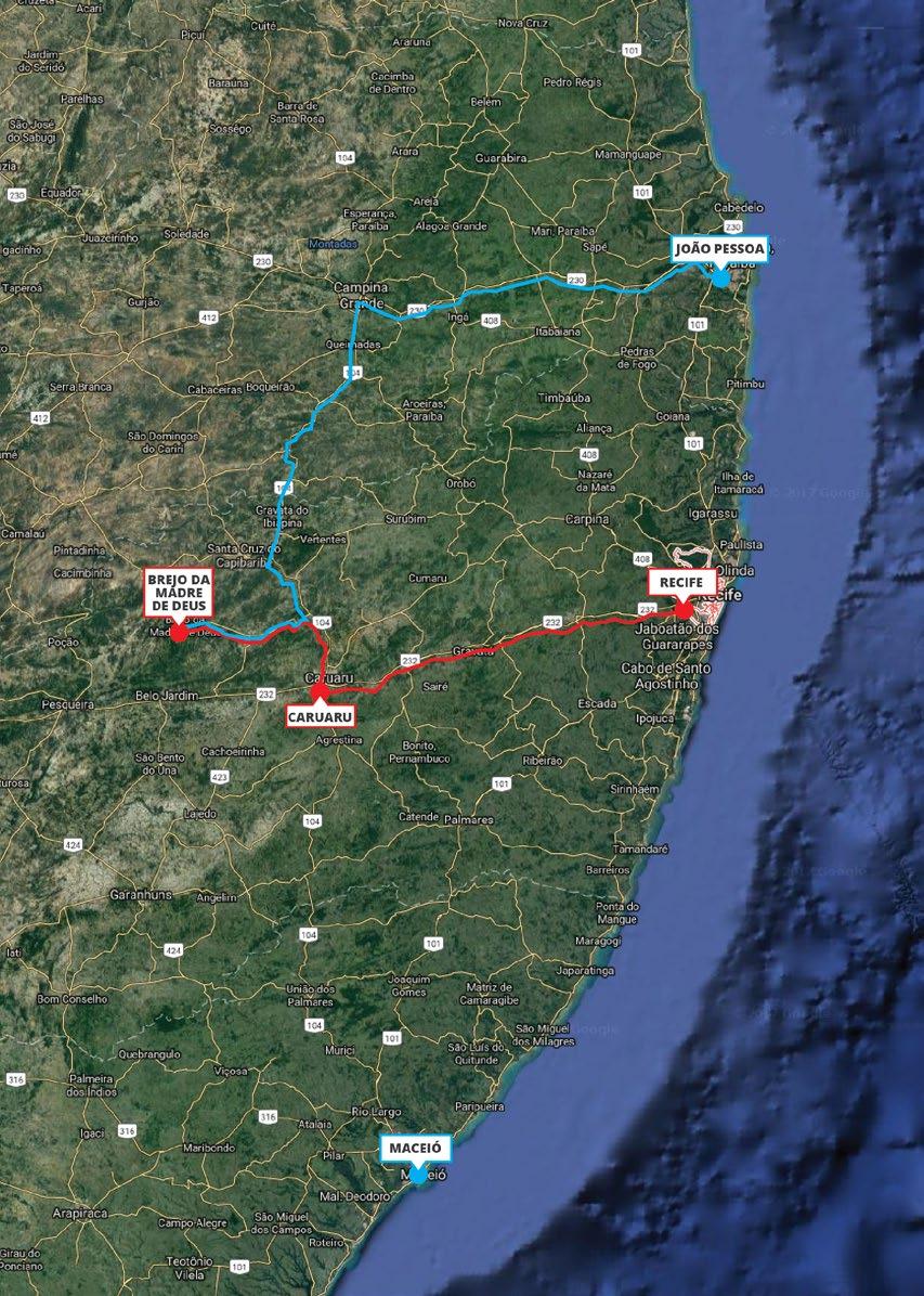 N Como chegar Brejo da Madre de Deus está a 200 km de Recife, capital do estado de Pernambuco, local onde está o aeroporto mais próximo.