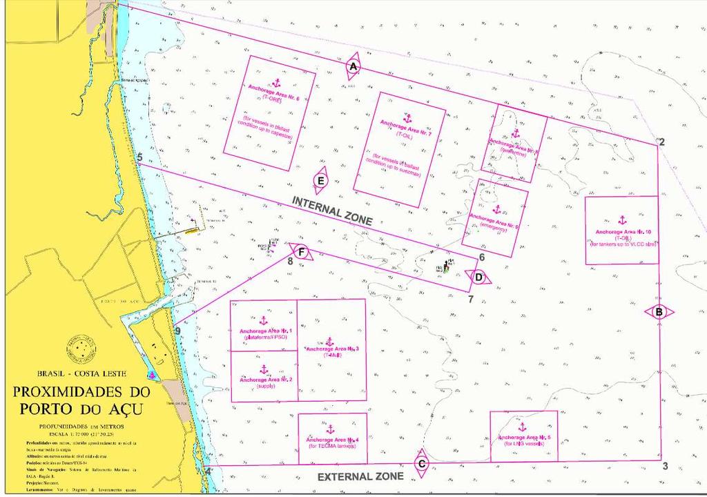 NOT FOR NAVIGATION INFORMAÇÕES PORTUÁRIAS ANEXO VII Áreas de Fundeio, Zona de Praticagem