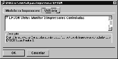 Se o fizer, deixa de ser possível alterar a definição das Impressoras Controladas a partir do EPSON Status Monitor de outras