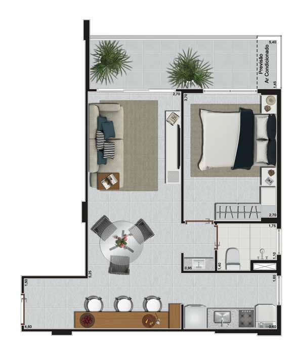 Apartamento - Coluna 09 48,77 m 2 Apartamento - Coluna 10 66,59 m 2 faces residencial faces residencial 2º ao 9º Pavimento Área Privativa Total Coluna 05 49,65 m 2 Coluna 09 48,77 m 2 2º ao 9º