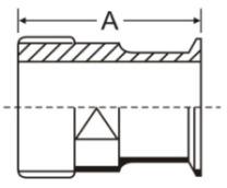 Para t=120º reduzí-las em 40% nel de vedação TC Tampão TC e e ½" 34,0 1,8 1" 50,0 6,3 ¾" 34,0 1,8 1½" 50,0 6,3 1" 52,0 1,8 2" 64,0 6,3 1½" 52,0 1,8 2½" 77,0 6,3 2" 66,0 1,8 3" 91,0 6,3 2½" 79,0 1,8