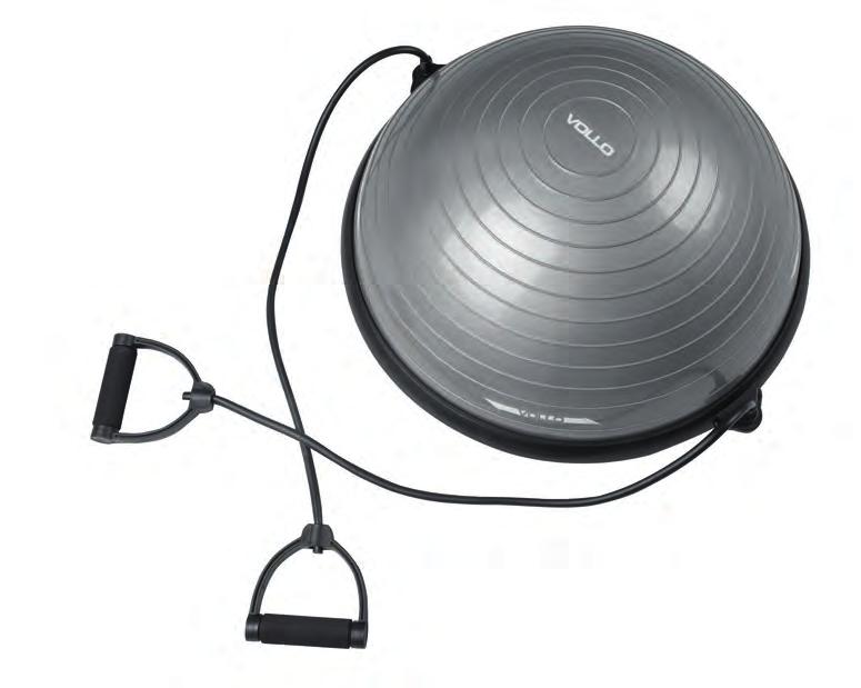 Performance Balance Dome Balance Dome (BOSU) Acompanha Bomba e Pôster VP1037 Resistência: 200 kg Diâmetro: 62 cm Material: PVC (Policloreto de Vinila) Cor: Cinza Acompanha Bomba Inclui Pôster de