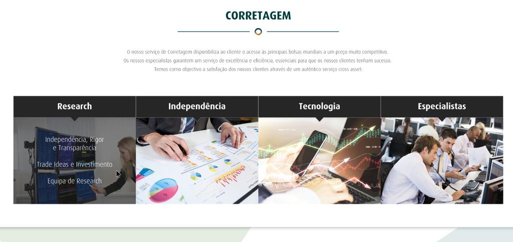 Independente e Global ndência, Rigor e rência anhamento diário dos s / Research Macro de Research experiente. Maior Corretora Independente em Portugal. Acesso às principais Bolsas Mundiais.